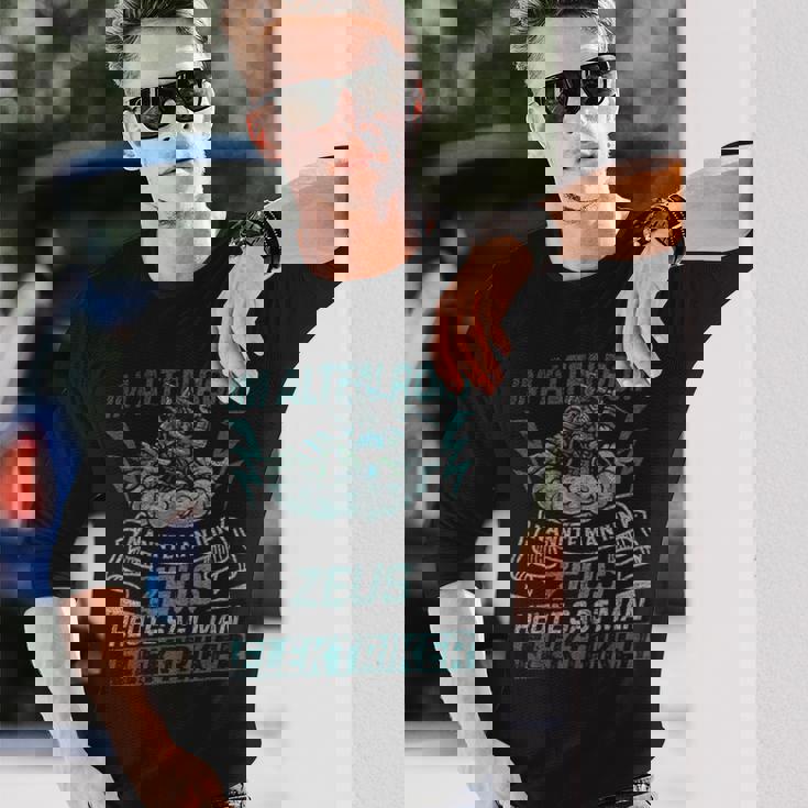 電気技師 ギフト ゼウス 長袖Tシャツ 彼への贈り物