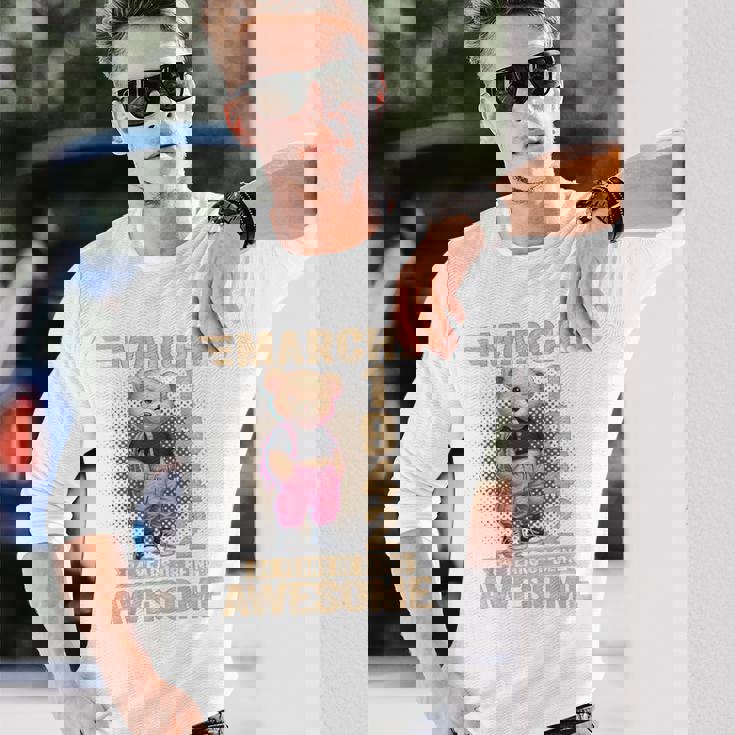 1942年3月 84歳の誕生日 84歳のテディベア Being Awesome 長袖Tシャツ 彼への贈り物