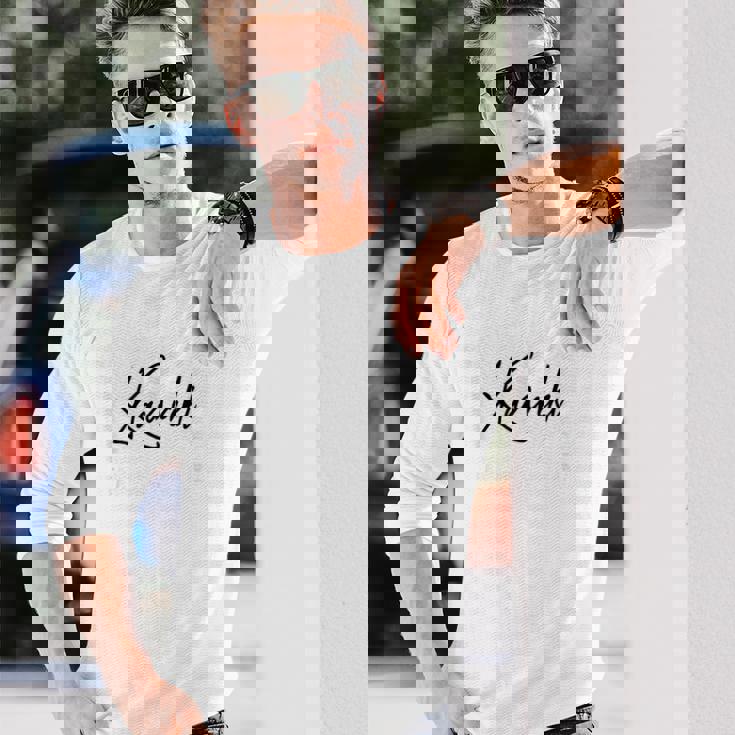 1966 誕生日 60歳 還暦祝い クールでシンプルな数字デザイン 長袖Tシャツ 彼への贈り物