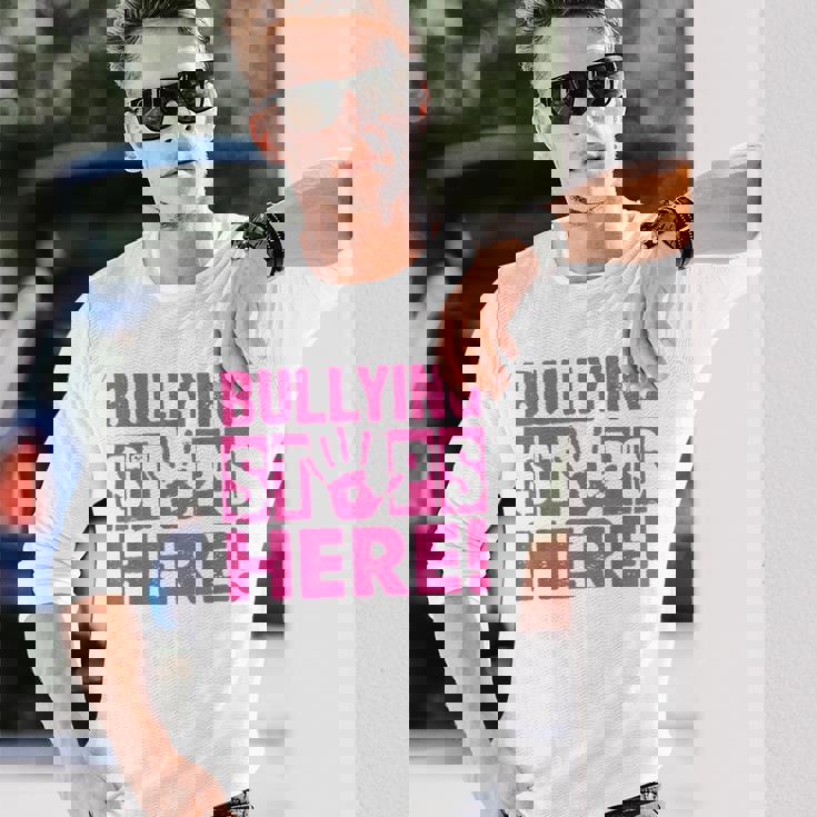 Bullyingtop Here ピンクシャツデー 長袖Tシャツ 彼への贈り物