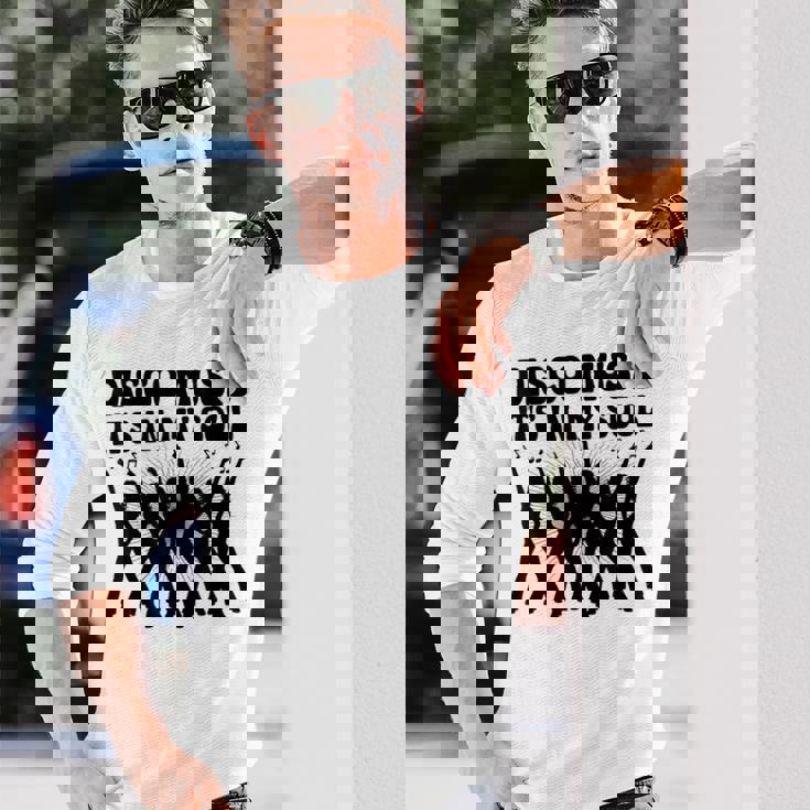 Disco Music It's In Myoul ヴィンテージ 70年代 ダンシング レトロダンス 長袖Tシャツ 彼への贈り物