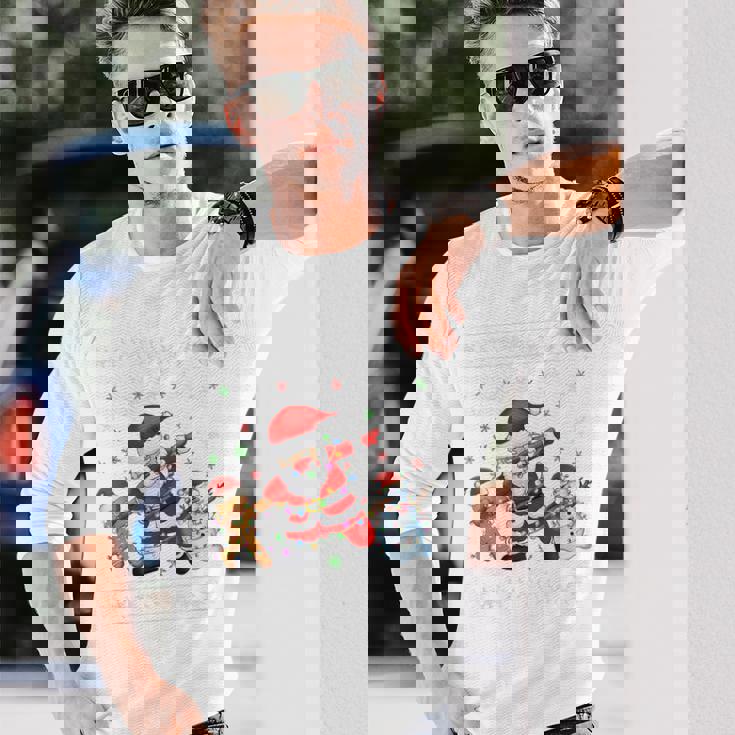 Dabbinganta Christmas おかしいdabサンタクロースクリスマス 長袖Tシャツ 彼への贈り物