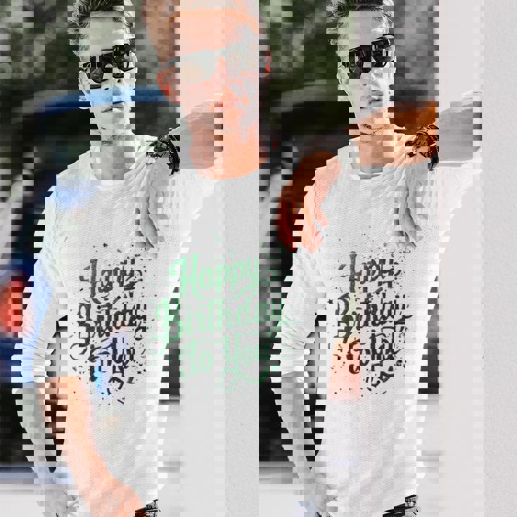 Happy Birthday To You バースデーパーティー メンズ レディース キッズ 長袖Tシャツ 彼への贈り物