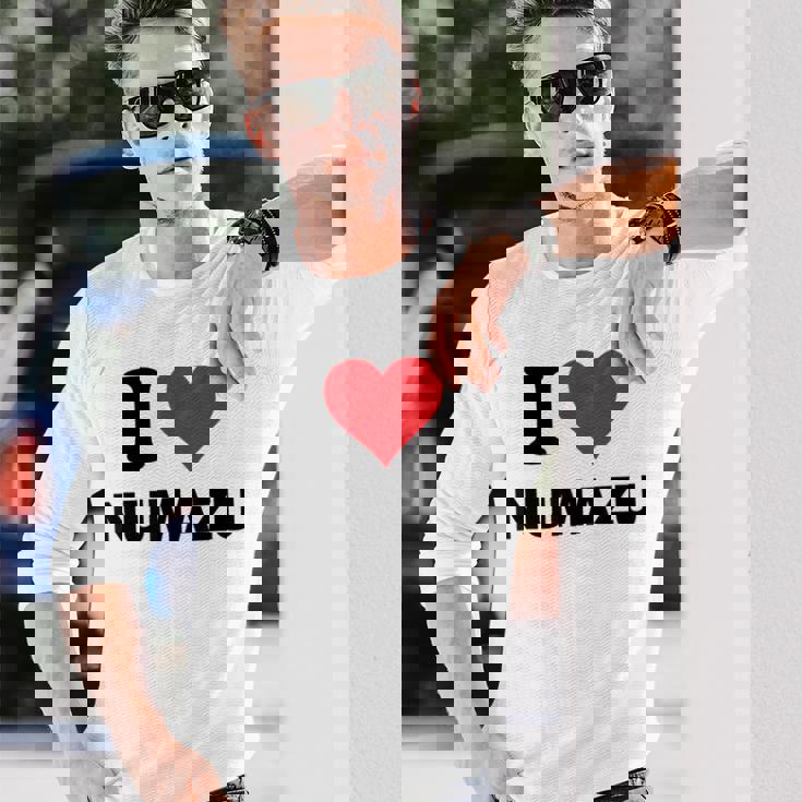 I Heart 沼津ジャパンラブ 日本土産 長袖Tシャツ 彼への贈り物