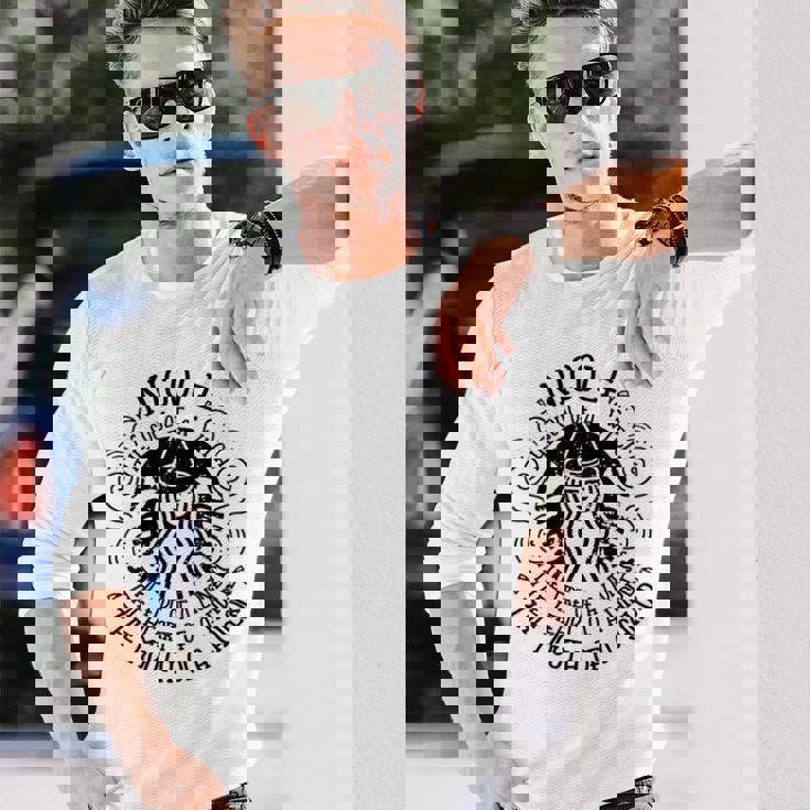 Nicole 名義 魔女 おもしろいことわざ ハロウィン 長袖Tシャツ 彼への贈り物