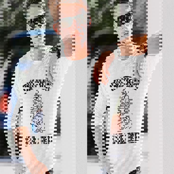 Twotroke Is All I Needs 面白いオートバイ愛好家ダートバイク 長袖Tシャツ 彼への贈り物