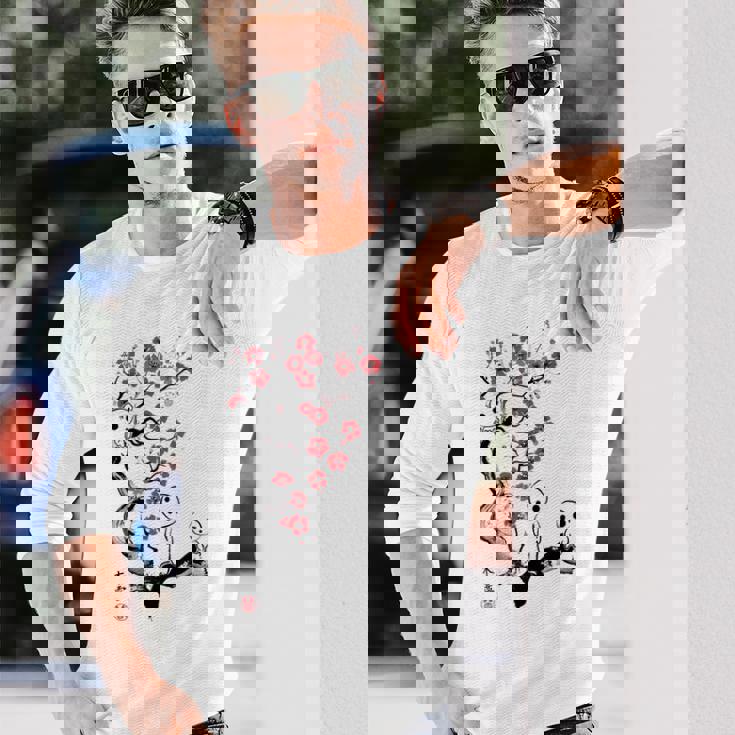 こだま 日本の幽霊 日本 童話 長袖Tシャツ 彼への贈り物