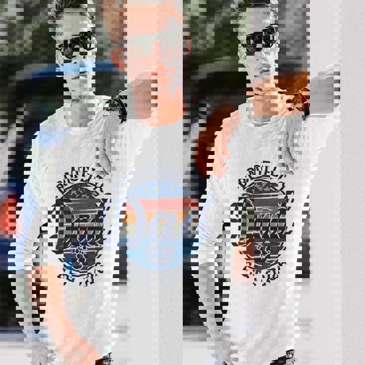 はじめてのお父さんがパパに昇進 2026 父の日男性 長袖Tシャツ 彼への贈り物