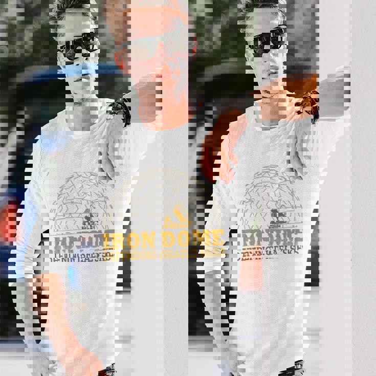 アイアンドーム イスラエル国防軍 Idf ユダヤ人ギフト プロイスラエル 長袖Tシャツ 彼への贈り物