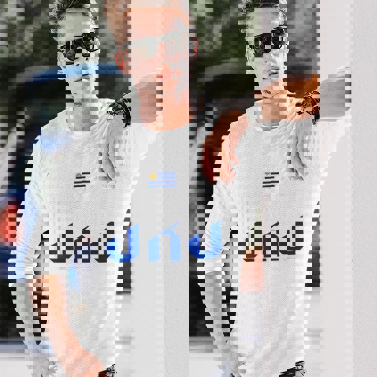 ウルグアイプライド Uru ウルグアイ国旗 ヴィンテージ 長袖Tシャツ 彼への贈り物