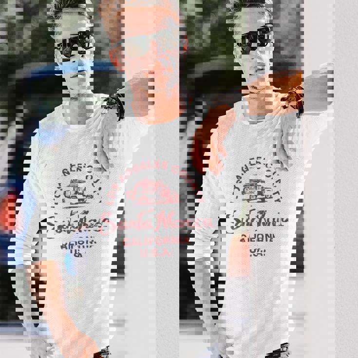 サンタモニカ カリフォルニア 長袖Tシャツ 彼への贈り物