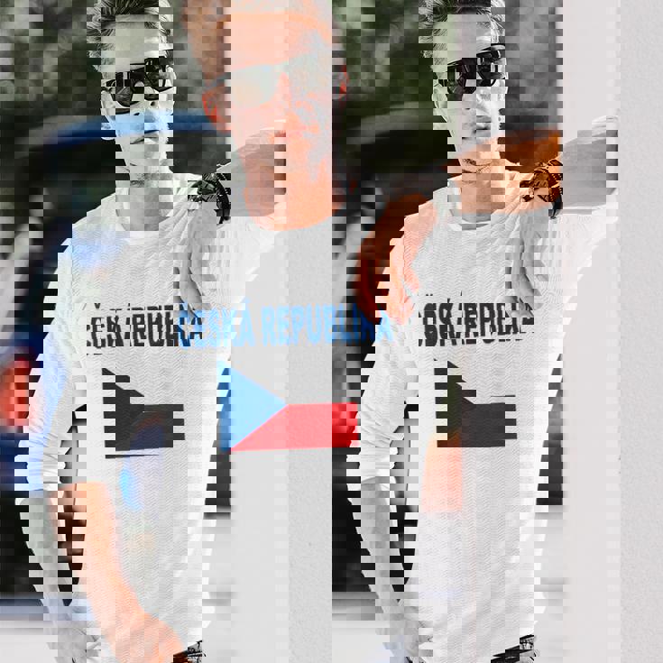 チェコ国旗 チェコ国旗 チェコ国旗 チェコlajka Ceske メンズ レディース 長袖Tシャツ 彼への贈り物