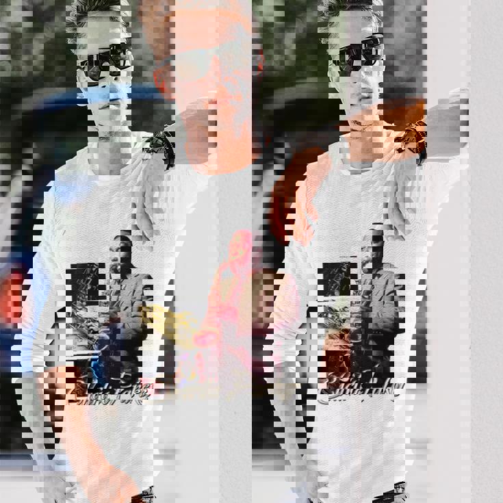 チャーリー_002_Back Printed 長袖Tシャツ 彼への贈り物