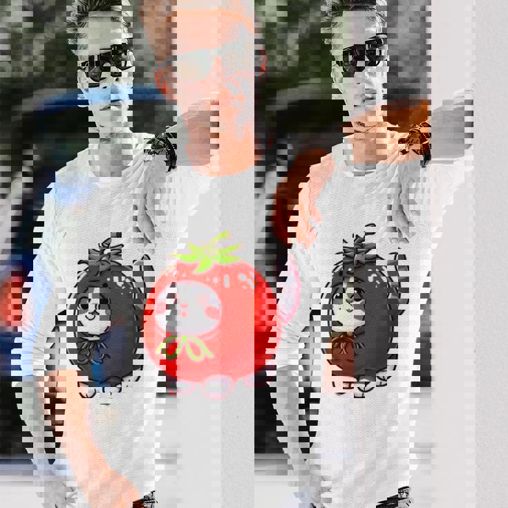 トマトの猫 コスチューム 長袖Tシャツ 彼への贈り物