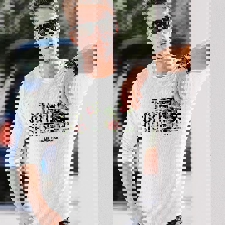 ハワイ ヴィンテージスタイル ノースショア ハレイワ ヤシの木 長袖tシャツ 長袖Tシャツ 彼への贈り物