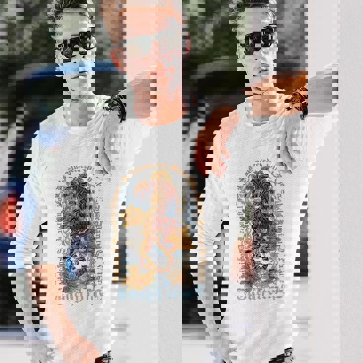 ヒップホップ ビンテージ レトロ アーバン Y2k Hip Hop バックプリント ストリートウェア タイガー 長袖Tシャツ 彼への贈り物