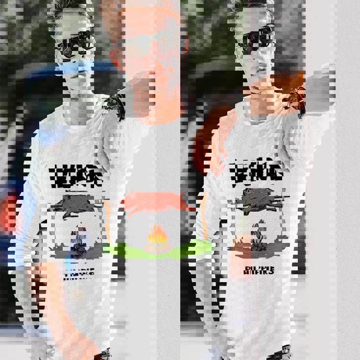 フィリピン レションピッグ セブ ギフト お土産 長袖Tシャツ 彼への贈り物