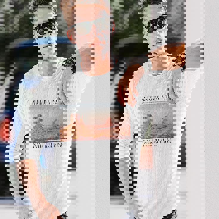 モニュメントバレー ナバホ族公園 アリゾナ ユタ州 長袖Tシャツ 彼への贈り物