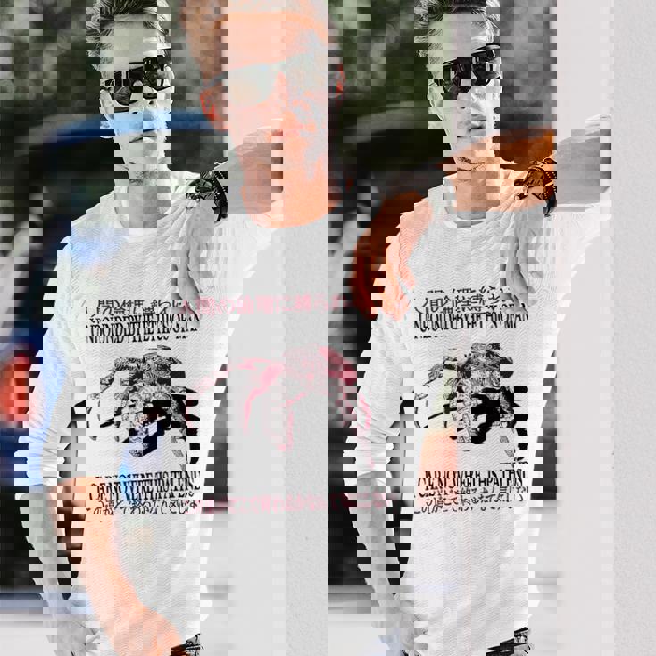 人間の倫理に縛られない 日本蟹 長袖Tシャツ 彼への贈り物