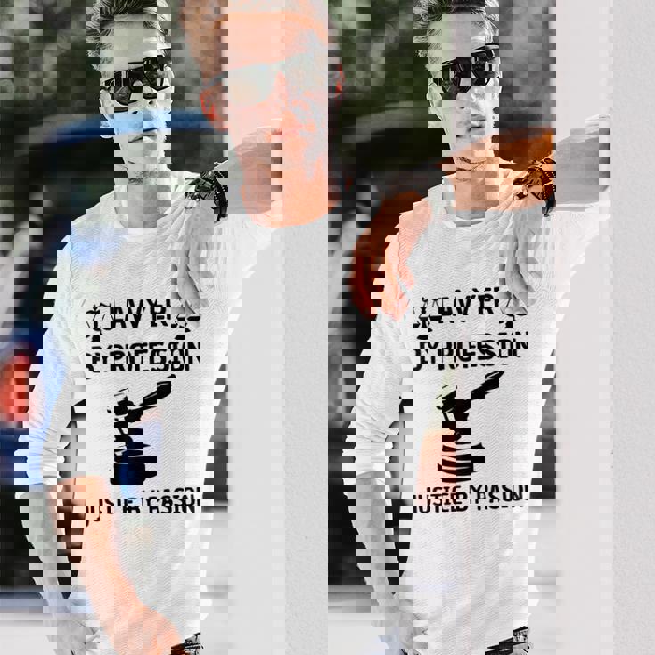 弁護士 法律 格言 法学者 デザイン 弁護士 長袖Tシャツ 彼への贈り物