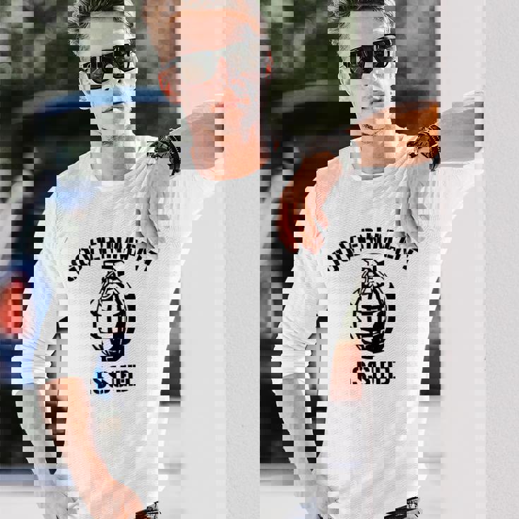 政府発行手榴弾シャツ 長袖Tシャツ 彼への贈り物