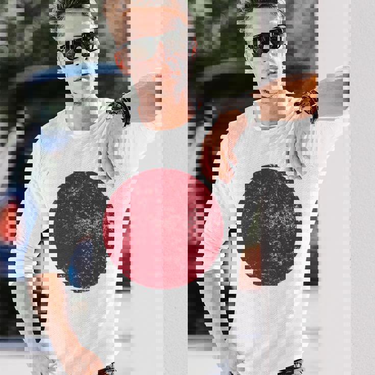 日の丸 日本の国旗 日章旗 日本国 にほん にっぽん かっこいい おもしろい 長袖Tシャツ 彼への贈り物