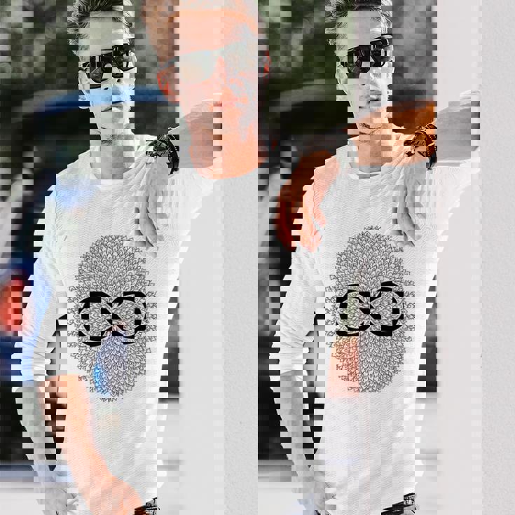 無限大の記号 長袖Tシャツ 彼への贈り物