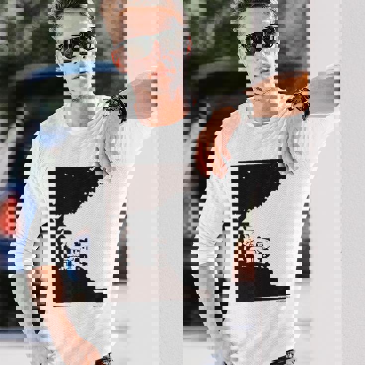 詩とメルヘン 東君平 なつのたぬき 長袖Tシャツ 彼への贈り物