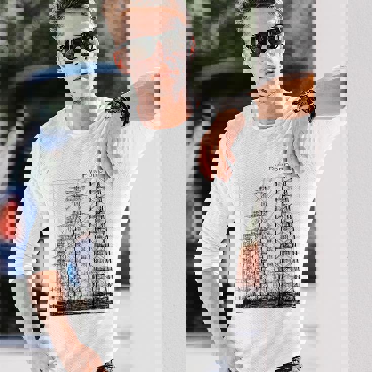 送電鉄塔 -Pylonphilia- 長袖Tシャツ 彼への贈り物