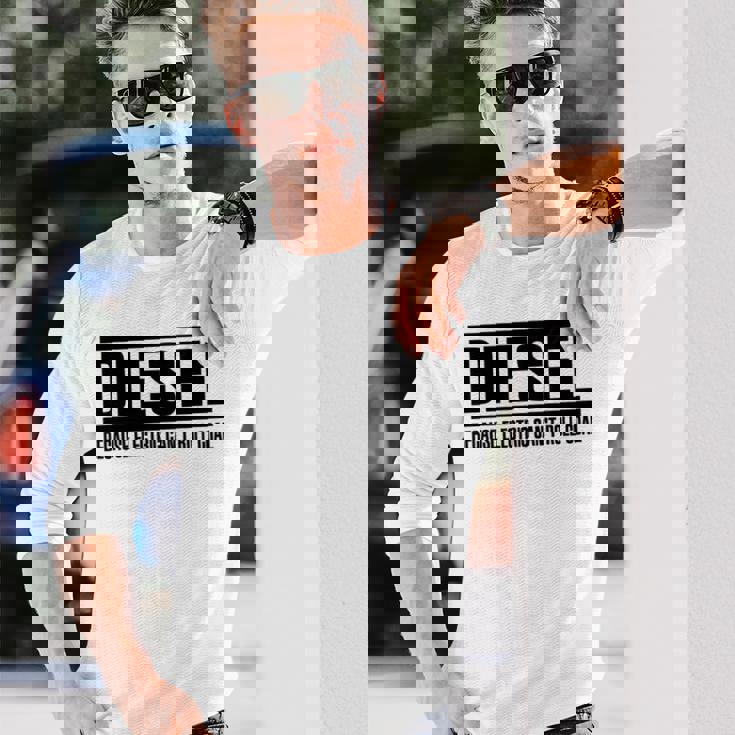 面白いディーゼルトラックtシャツ。 長袖tシャツ 長袖Tシャツ 彼への贈り物