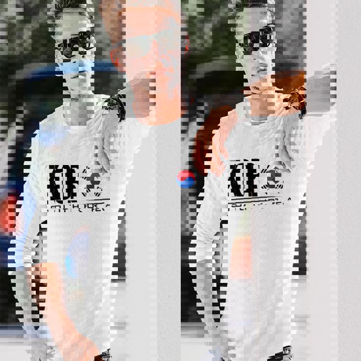 韓国国旗 韓国スポーツゲーム アスレチックジャージースタイル 長袖Tシャツ 彼への贈り物