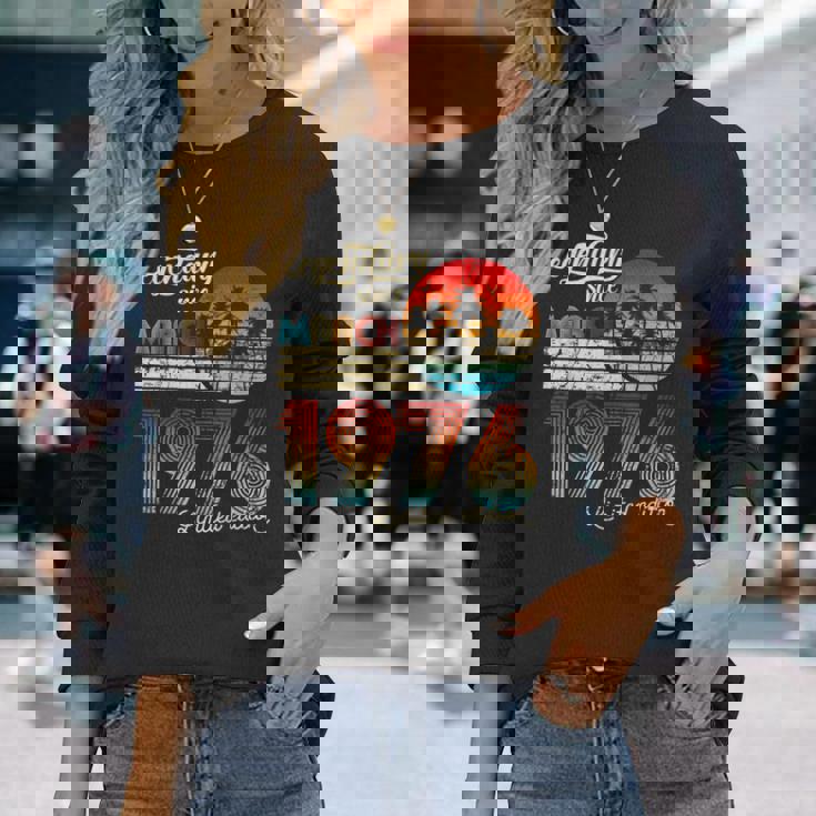 1976年3月から誕生日伝説のギフト 長袖Tシャツ 彼女への贈り物