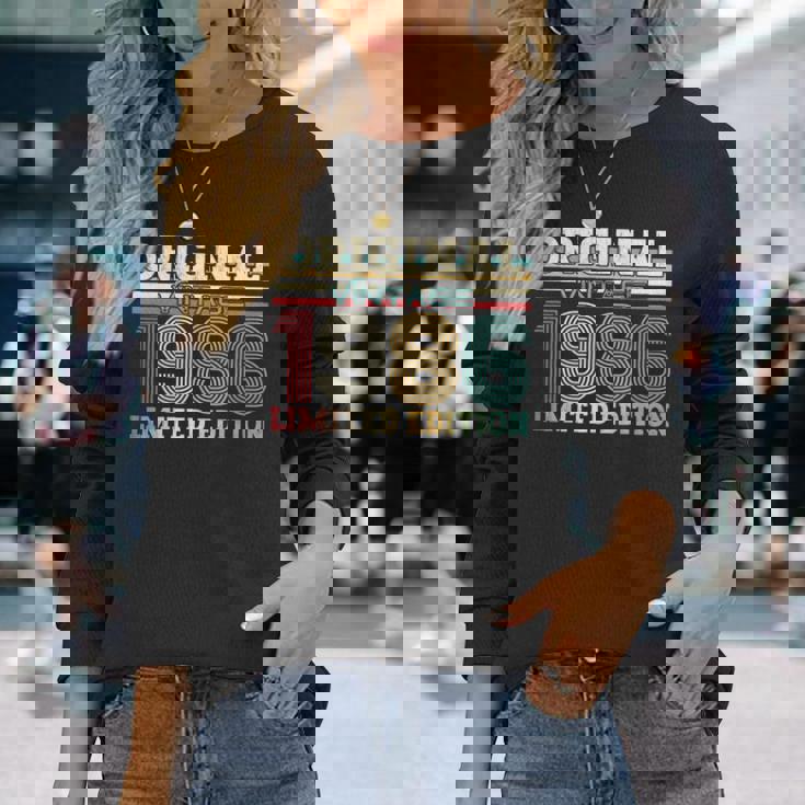 40 歳の誕生日 男性 オリジナル ヴィンテージ 1986 年 ギフト 長袖tシャツ 長袖Tシャツ 彼女への贈り物