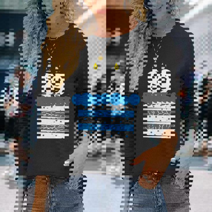 89 歳の誕生日番号 89 89 歳の誕生日番号 長袖tシャツ 長袖Tシャツ 彼女への贈り物