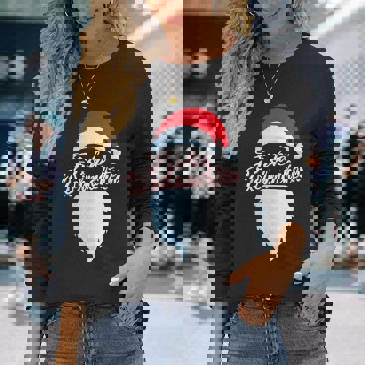 Frohe Weihnachten Christmas Xmas Weihnacht Langarmshirts Geschenke für Sie