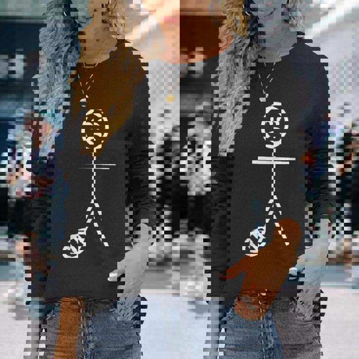 Broken Foot Fracture & Broken Toe 長袖Tシャツ 彼女への贈り物