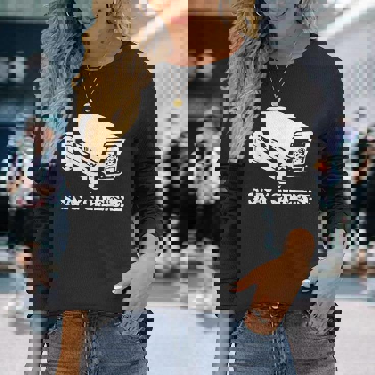 ay Cheese 監視防犯カメラ 長袖Tシャツ 彼女への贈り物