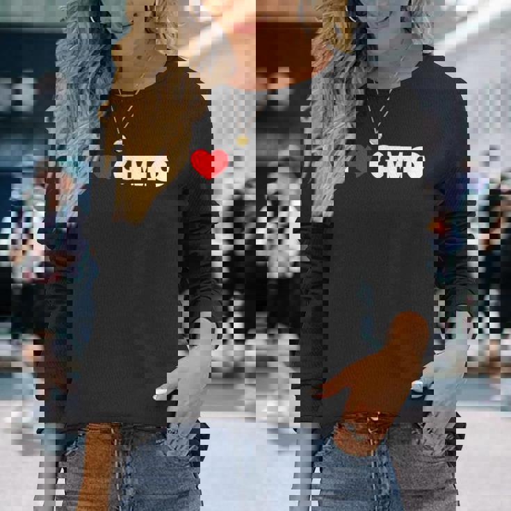 Gmo大好き 長袖Tシャツ 彼女への贈り物