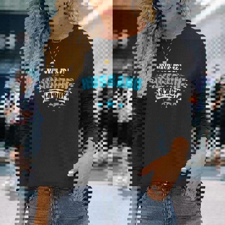 Il Miglior Regalo Al Mondo Per Marito E Papà Festa Del Papà Maglietta a maniche lunghe Regalos para ella