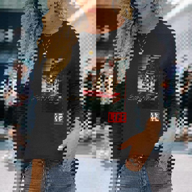 Life Picture Collection 猫（6） 長袖Tシャツ 彼女への贈り物