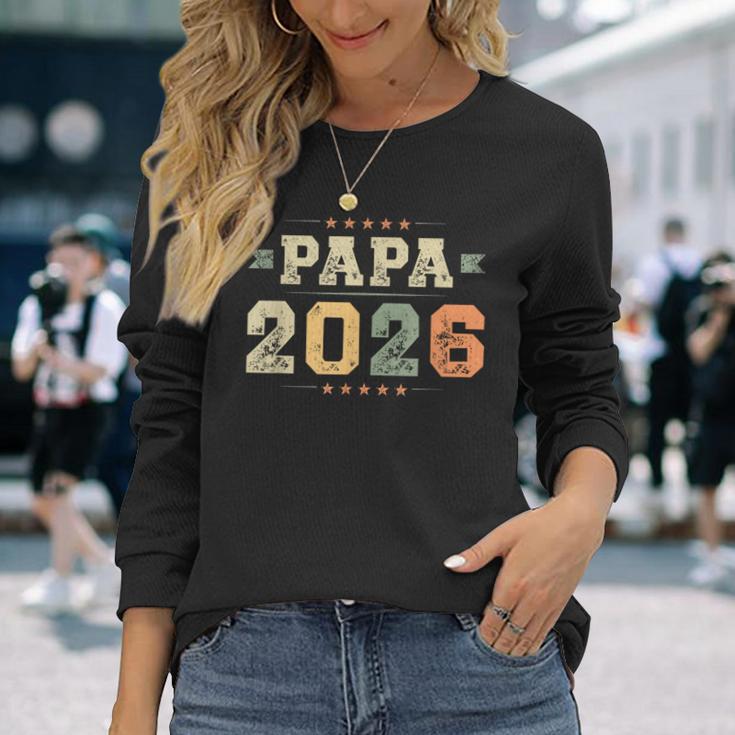 Papa 2026 Primaolta Di Un Padre Prima Festa Del Maglietta a maniche lunghe Regalos para ella