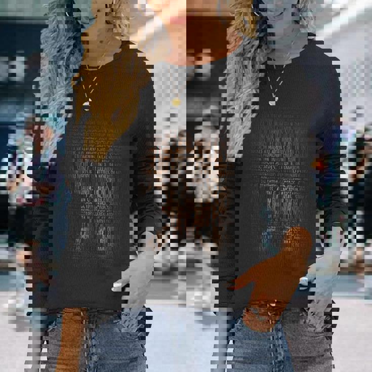 Pater Noster ラテンキリスト教 祈り インスピレーション 長袖Tシャツ 彼女への贈り物