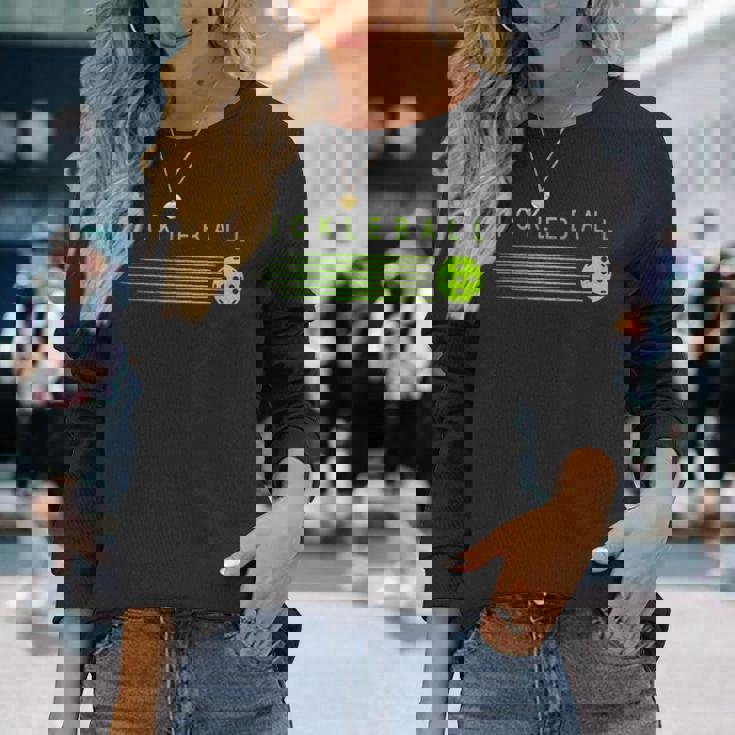 Pickleball Player Pickleballtylish Paddleball Lover 長袖Tシャツ 彼女への贈り物