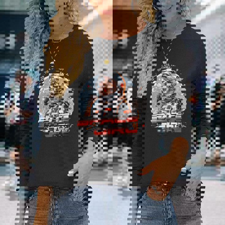 Sf宇宙少女ディフェンダー・オブ・ザ・スターズ・レディ・フォー・アクション。 長袖Tシャツ 彼女への贈り物