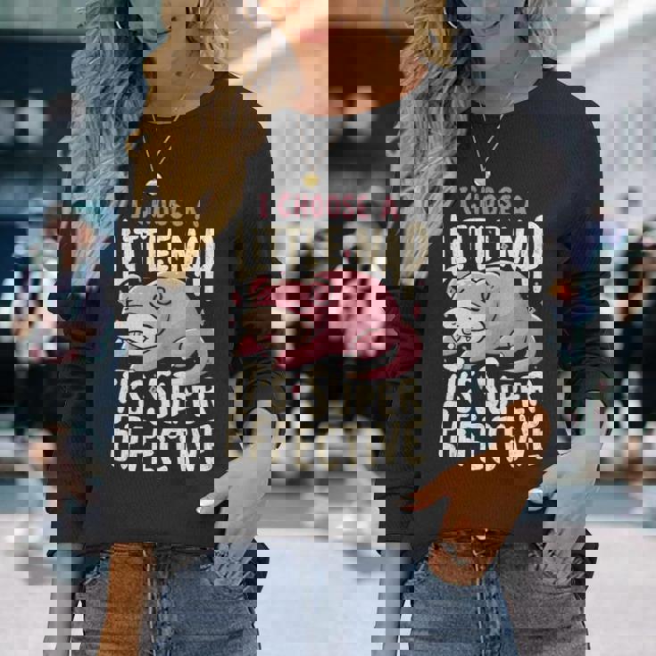 Slowpoke I Choose A Little Nap It'super Effect 長袖tシャツ 長袖Tシャツ 彼女への贈り物