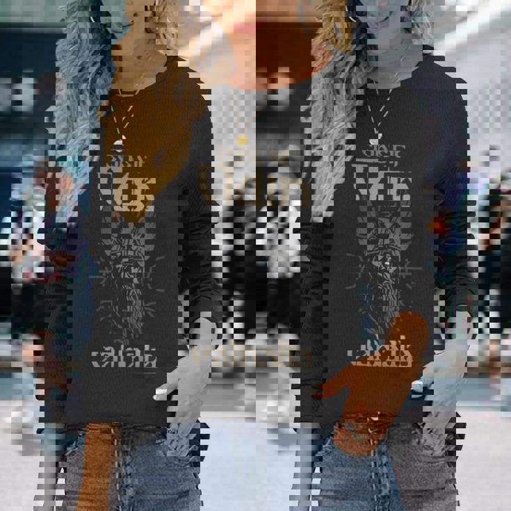 Sons Of Odinalhallaシャツ、ヴァイキング＆ヴァイキング・ノーズ 長袖tシャツ 長袖Tシャツ 彼女への贈り物