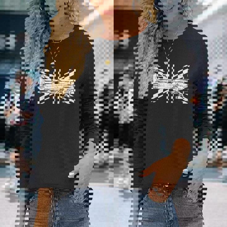 Spitfire Uk Raf Ww2 航空機 飛行機 スーパーマリン 長袖Tシャツ 彼女への贈り物