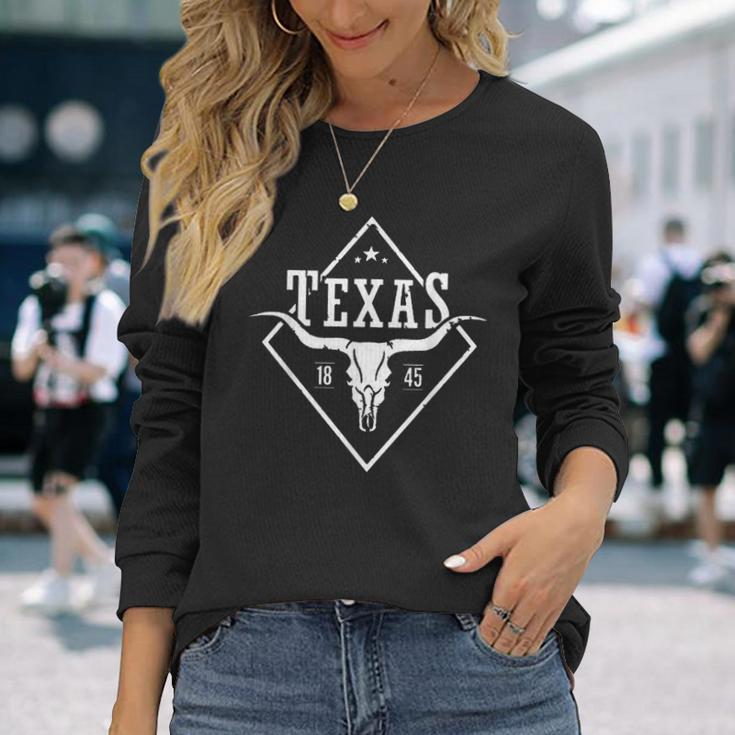 Texas Et Bétail T-shirt à manches longues Cadeaux pour elle