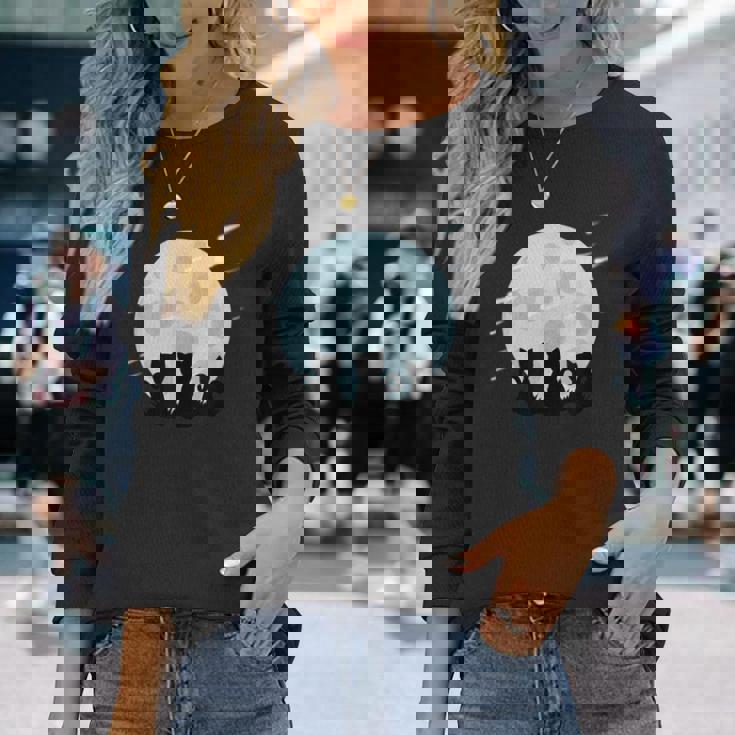 かわいい猫モチーフ 猫好き ペット カラフル ハウスキャット 長袖Tシャツ 彼女への贈り物