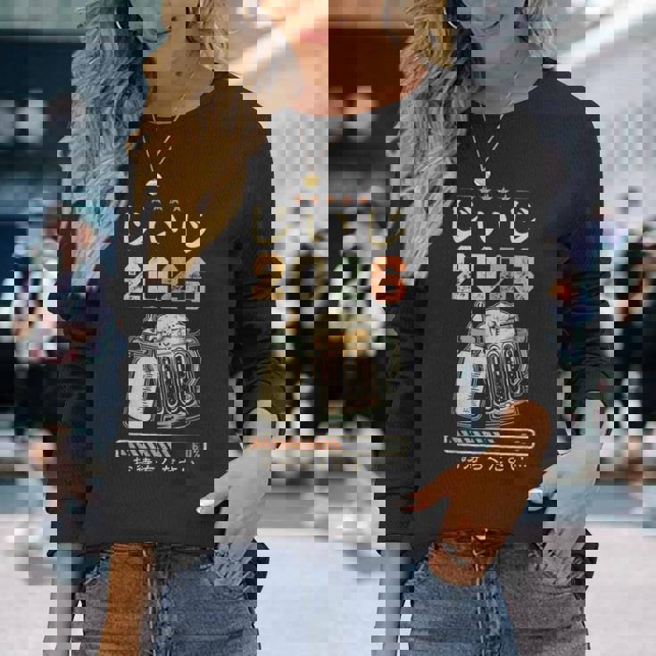 じいじ2026・もうすぐおじいちゃん・じいじになる・ベビーのお知らせ 長袖Tシャツ 彼女への贈り物